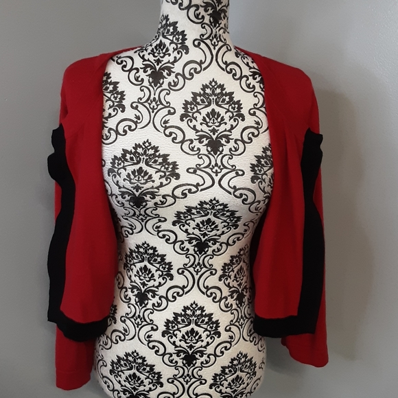 Chadwicks of Boston Open Front Cropped Cardigan - Picture 8 of 11